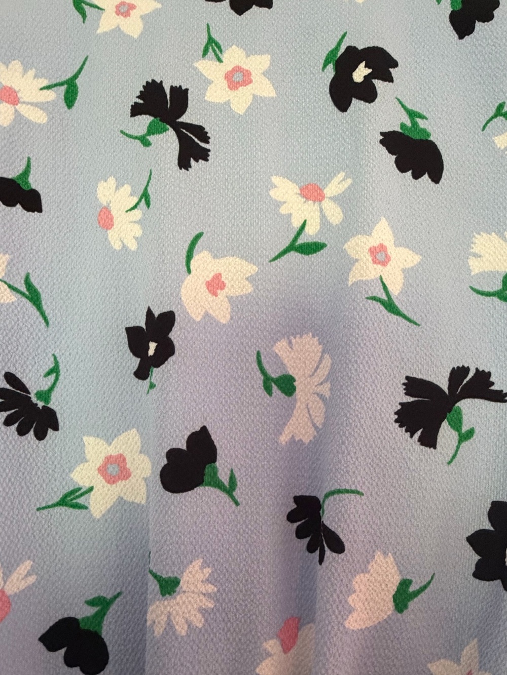 NEVER WORN! Kate Spade Light Blue Floral Midi Dress (Size 4) - Picture 5 of 5
